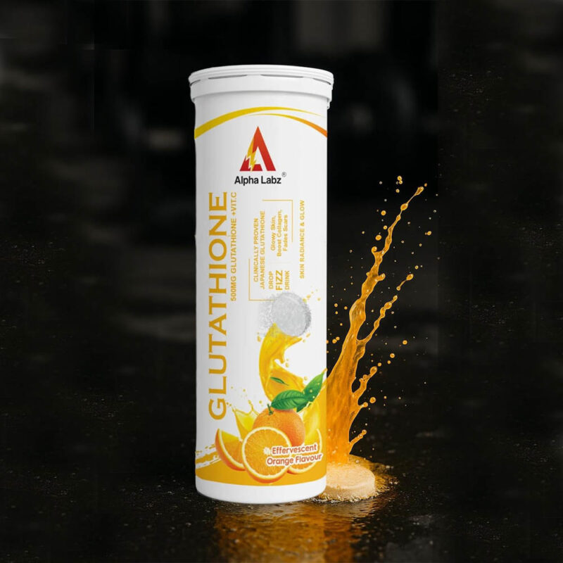 Glutathione 500mg + Vitamin C Effervescent Tablets – Alphalabz